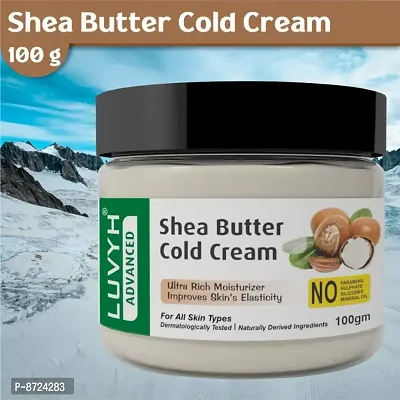 Luvyh Shea Butter Cold Cream And Winter Cream for Men and Women Dry, Oily Skin (100g) for  Moisturizing, Hydrating, Whitening, Brightening, Noirishing for All Skin Types No Parabens, No Mineral Oil, N-thumb0