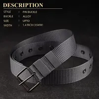 Royal Craft Men Metal Buckle Belt Trend Casual Solid Color Canvas Belt For Youth-thumb3