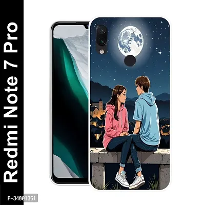 Stylish Silicon Printed Back Case Cover for Redmi Note 7 Pro