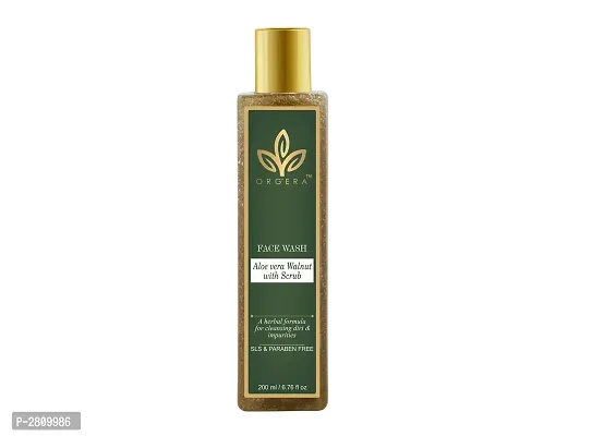 Herbal  Aloe vera Face Wash with wanut scrub