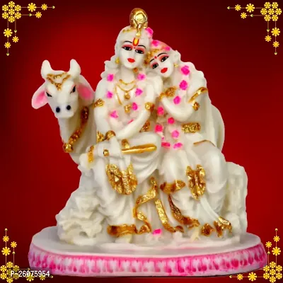 radha krishna cow idol, radha krishna cow murti, radha krishna cow statue, god krishna statue, idol krishna, krishna and radha idol, krishna and radha murti, krishna and radha statue-thumb2