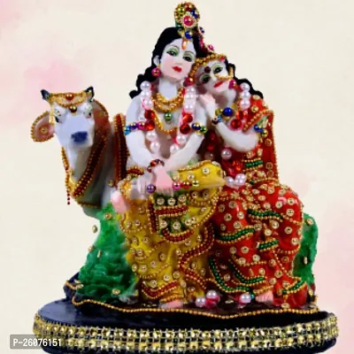 radha krishna cow idol, radha krishna cow murti, radha krishna cow statue, god krishna statue, idol krishna, krishna and radha idol, krishna and radha murti, krishna and radha statue-thumb2