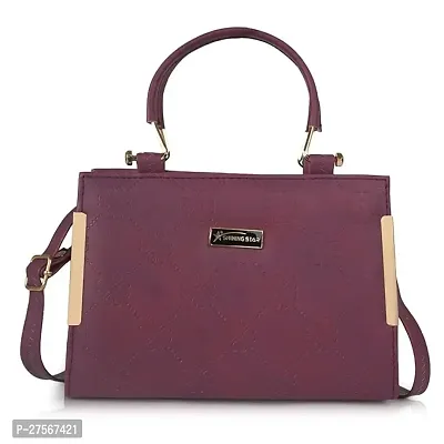 Latest Trendy Branded Purple Handbag Synthetic Leather Women's Satchel Bag | Ladies Purse Handbag | Women bags