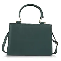 Latest Trendy Branded D Green Handbag Synthetic Leather Women's Satchel Bag | Ladies Purse Handbag | Women bags-thumb1