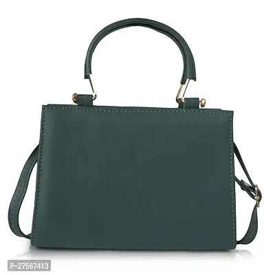 Latest Trendy Branded D Green Handbag Synthetic Leather Women's Satchel Bag | Ladies Purse Handbag | Women bags-thumb2