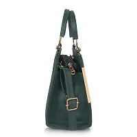 Latest Trendy Branded D Green Handbag Synthetic Leather Women's Satchel Bag | Ladies Purse Handbag | Women bags-thumb3