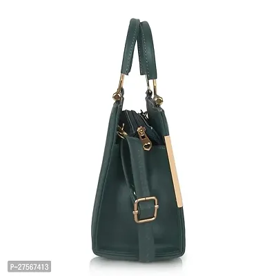 Latest Trendy Branded D Green Handbag Synthetic Leather Women's Satchel Bag | Ladies Purse Handbag | Women bags-thumb4