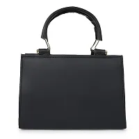 Latest Trendy Branded Black Handbag Synthetic Leather Women's Satchel Bag | Ladies Purse Handbag | Women bags-thumb4