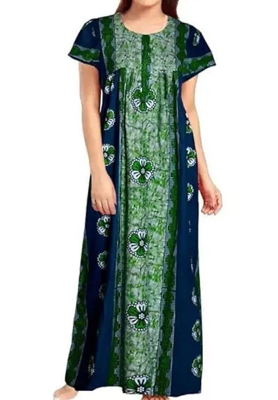 Cotton Printed Night Gown/Nighty