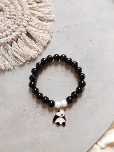 Bracelet Heart Shape Alloy Magnet Wristband Stone Bead