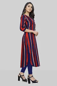 Stylish Multicoloured Crepe Kurta For Women-thumb3