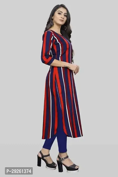 Stylish Multicoloured Crepe Kurta For Women-thumb4