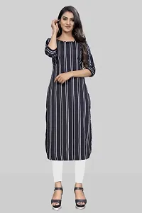 Stylish Black Crepe Kurta For Women-thumb4