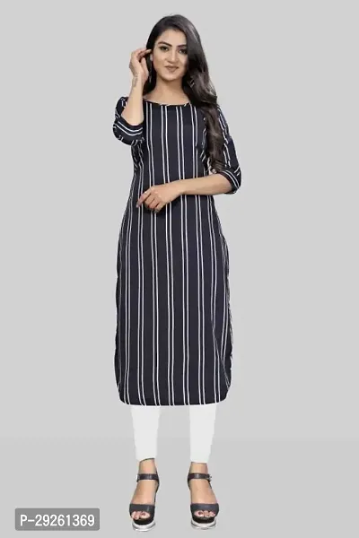 Stylish Black Crepe Kurta For Women-thumb5