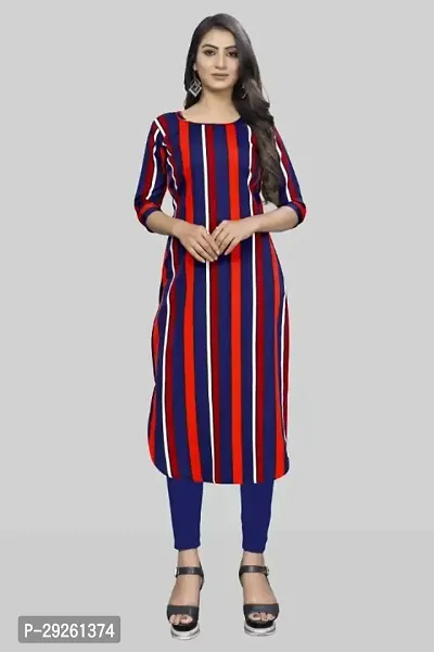 Stylish Multicoloured Crepe Kurta For Women-thumb0