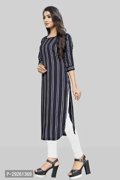 Stylish Black Crepe Kurta For Women-thumb4