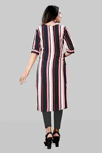 Stylish Multicoloured Crepe Kurta For Women-thumb1