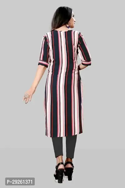 Stylish Multicoloured Crepe Kurta For Women-thumb2