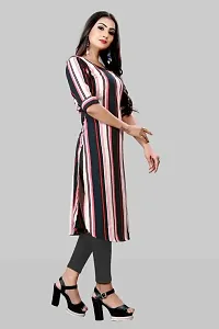 Stylish Multicoloured Crepe Kurta For Women-thumb2