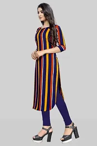 Stylish Multicoloured Crepe Kurta For Women-thumb3