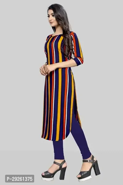 Stylish Multicoloured Crepe Kurta For Women-thumb4