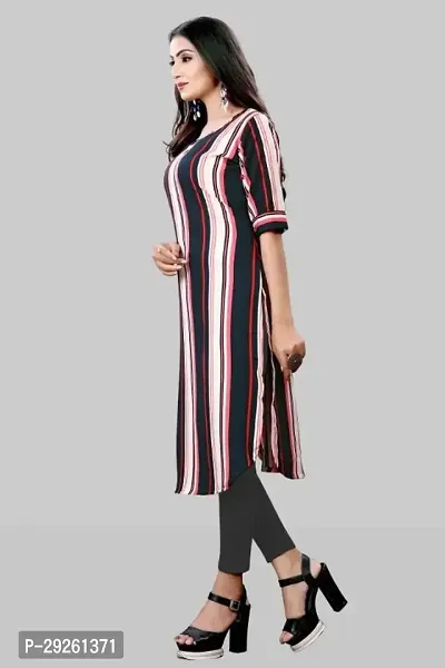 Stylish Multicoloured Crepe Kurta For Women-thumb4