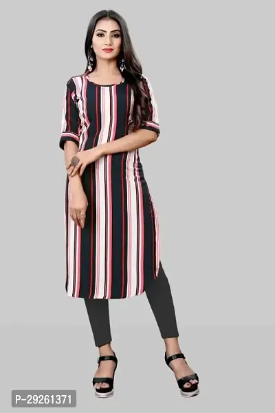 Stylish Multicoloured Crepe Kurta For Women-thumb0