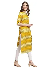 Stylish Yellow Crepe Kurta For Women-thumb3