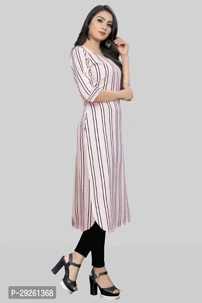 Stylish Pink Crepe Kurta For Women-thumb5