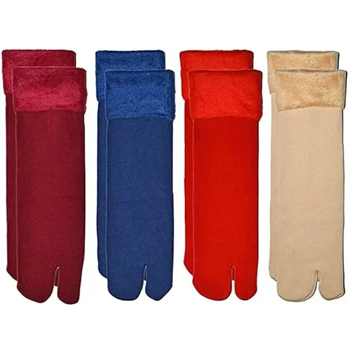 Women's Colorful Premium Snow Warm socks Pack of 4