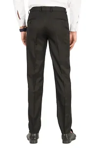 Classic Cotton Blend Solid Formal Trousers for Men-thumb1