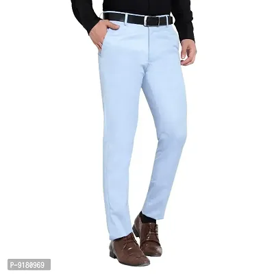 Classic Cotton Solid Formal Trousers for Men-thumb3