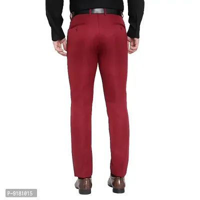 Classic Cotton Solid Formal Trousers for Men-thumb2