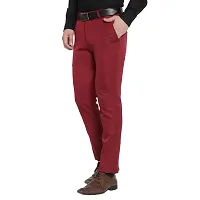 Classic Cotton Solid Formal Trousers for Men-thumb3
