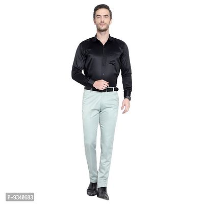Classic Cotton Solid Formal Trousers for Men-thumb5