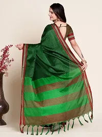 Beautiful Silk Blend Saree with Blouse piece-thumb2