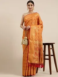LeeliPeeri Designer Women's Banarasi Patola Silk Saree With Unstitched Blouse Piece-thumb1