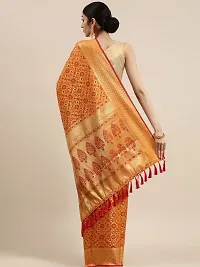 LeeliPeeri Designer Women's Banarasi Patola Silk Saree With Unstitched Blouse Piece-thumb2