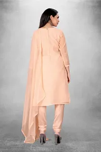 Leeli Peeri Chanderi Cotton Embroidery Unstich dress material-thumb3