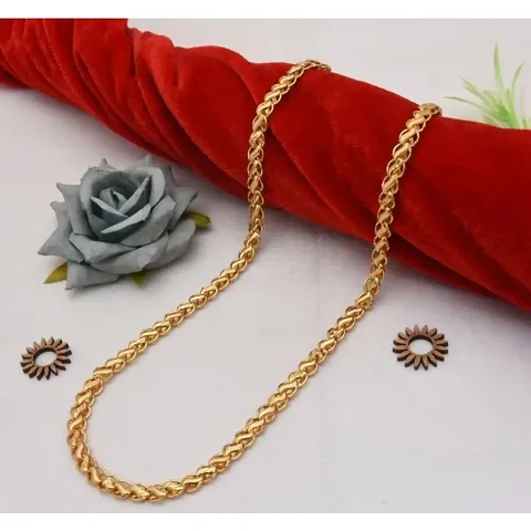 Stylish Brass Golden Chain For Men