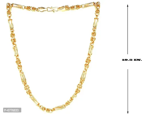 Fancy Trendy Gold Plated Chain For Men-thumb2