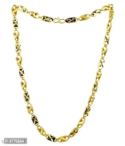 Fancy Trendy Gold Plated Chain For Men-thumb2