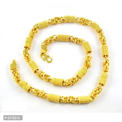 Fancy Trendy Gold Plated Chain For Men-thumb0