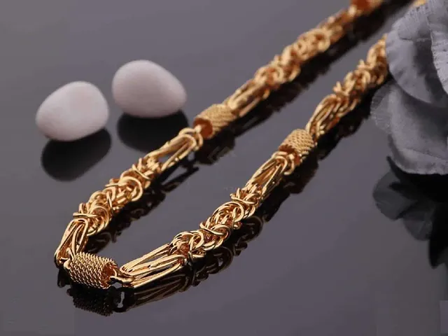 Fancy Trendy Plated Chain For Men