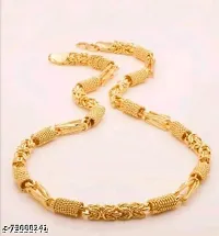 Fancy Trendy Gold Plated Chain For Men-thumb3