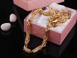 Fancy Trendy Gold Plated Chain For Men-thumb2