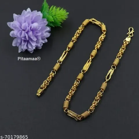 Stylish Brass Chain Water And Sweat Proof Jewellery For Men