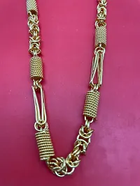 Fancy Trendy Gold Plated Chain For Men-thumb1