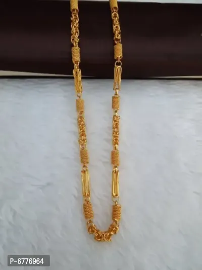 Fancy Trendy Gold Plated Chain For Men