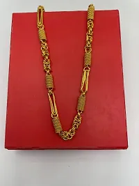 Fancy Trendy Gold Plated Chain For Men-thumb1